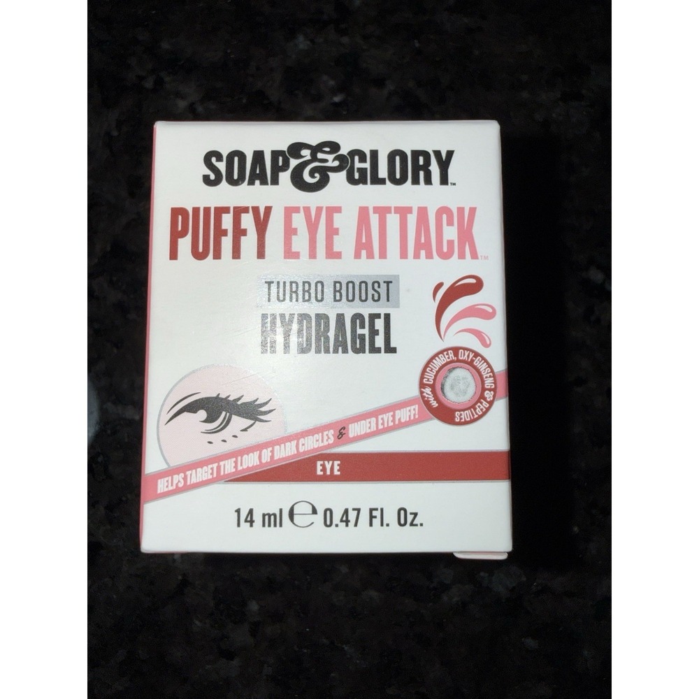 Soap & Glory Puffy Eye Attack Turbo-Boost Eye Hydragel 14ml (0.47 Fl. Oz) *NEW*